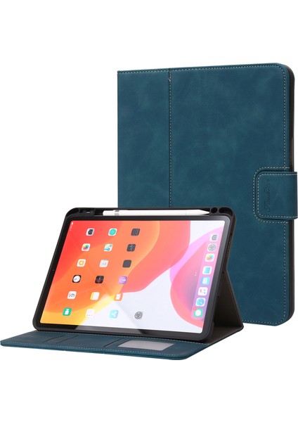 iPad Air (2020) / (2022) / iPad Pro 11 (2018) / (2020) / (2021) / (2022) Cüzdan Deri Tablet Kılıfı (Yurt Dışından)