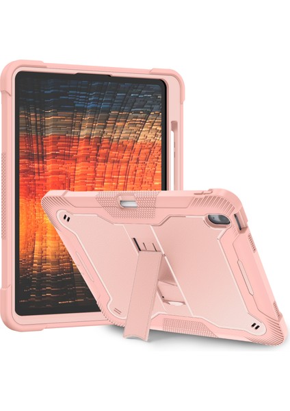 iPad Air 13 (2024) Yüksek Darbeye Dayanıklı Darbeye Dayanıklı Kickstand Silikon + Pc Tablet Kapağı (Yurt Dışından)