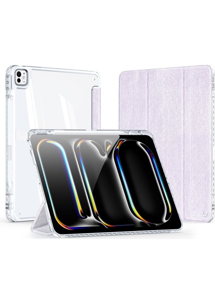 iPad Pro 13 (2024) Şeffaf Tablet Kılıfı Tpu+Pc+Pu Otomatik Uyandırma / Uyku Kapağı (Yurt Dışından) fiyatları
