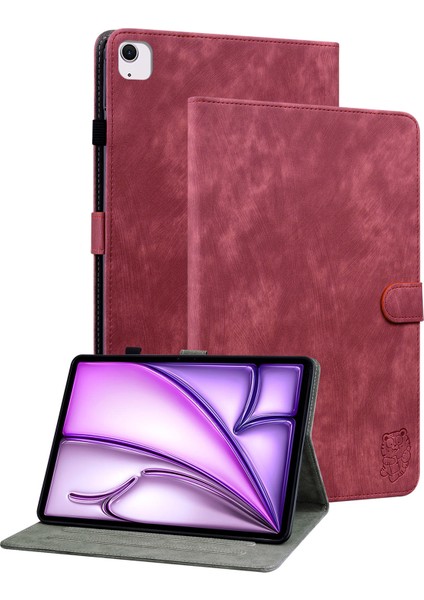 iPad Air 13 (2024) Pu Deri Stand Tablet Kabuğu (Yurt Dışından)