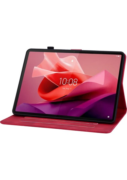 Lenovo Tab P12 Deri Tablet Kılıfı, Kart Yuvaları Standı (Yurt Dışından) fırsatları