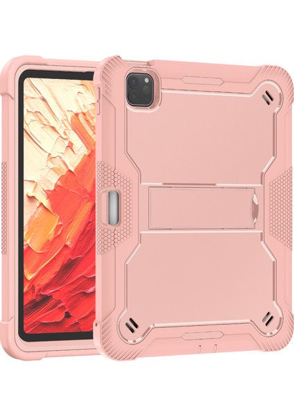 iPad Pro 11 (2024) Sert Pc ve Braket Destekli Yumuşak Silikon Tablet Kılıfı (Yurt Dışından) fiyatları