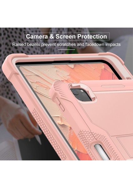 iPad Pro 11 (2024) Sert Pc ve Braket Destekli Yumuşak Silikon Tablet Kılıfı (Yurt Dışından) fırsatları