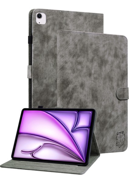 iPad Air 13 (2024) Pu Deri Stand Tablet Kabuğu (Yurt Dışından)