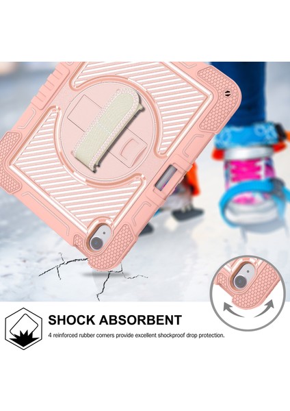 iPad Air 11 (2024) Dönebilen Kickstand Silikon + Askılı Pc Tablet Kılıfı (Yurt Dışından) modelleri