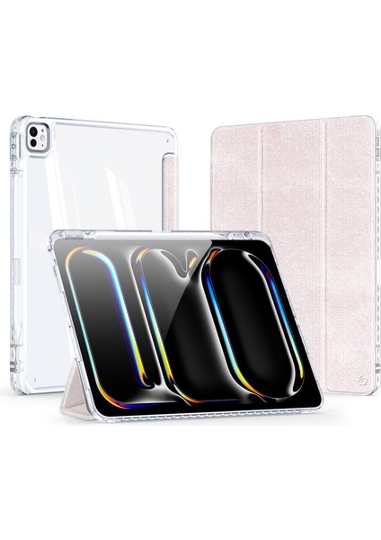 iPad Pro 13 (2024) Şeffaf Tablet Kılıfı Tpu+Pc+Pu Otomatik Uyandırma / Uyku Kapağı (Yurt Dışından) fiyatları