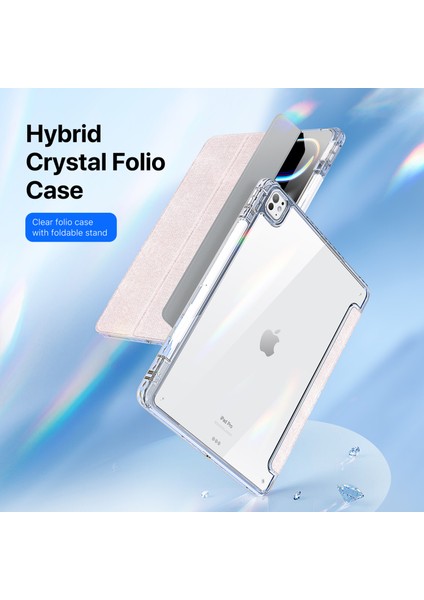 iPad Pro 13 (2024) Şeffaf Tablet Kılıfı Tpu+Pc+Pu Otomatik Uyandırma / Uyku Kapağı (Yurt Dışından) fırsatları