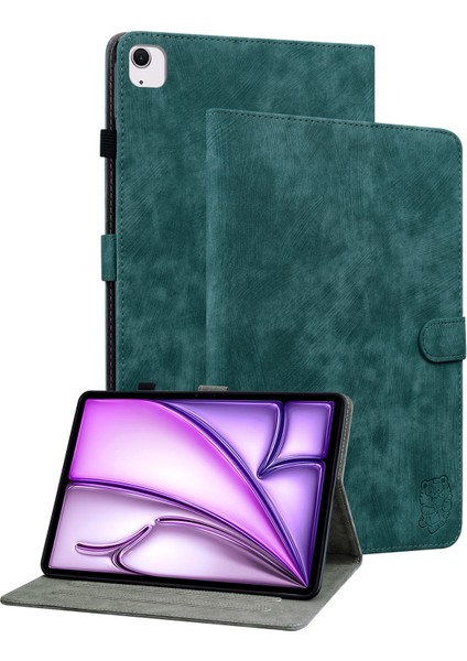 iPad Air 13 (2024) Pu Deri Stand Tablet Kabuğu (Yurt Dışından)