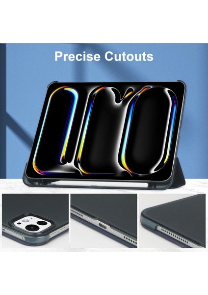 iPad Pro 13 (2024) Standlı Kılıf Pu Deri + Pc Mat Arkalı Tablet Kılıfı (Yurt Dışından) fırsatları