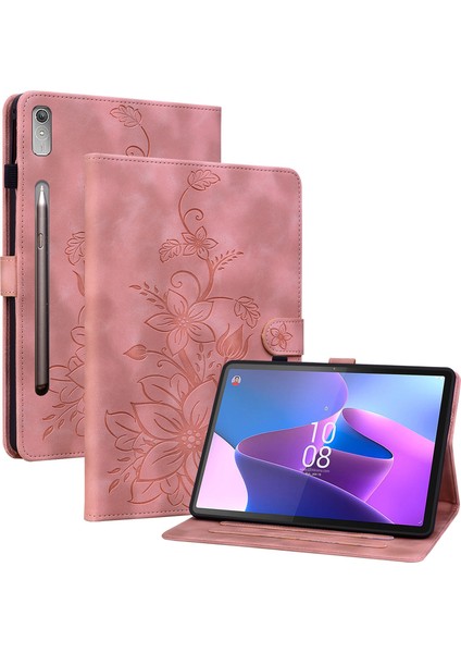 Lenovo Tab P11 Pro / P11 Pro Gen 2 Kılıf Kart Yuvası ile Deri Tablet Kapak Çevirin (Yurt Dışından)