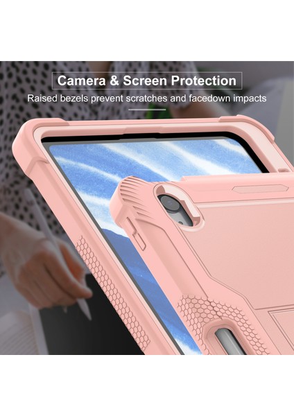 iPad Air 11 (2024) Silikon + Sabit Destekli Pc Tablet Kılıfı (Yurt Dışından) fırsatları