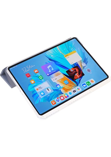 Huawei Matepad 11.5 S Kılıf Üç Katlı Stand Pu Deri + Tpu + Şeffaf Akrilik Tablet Kapağı (Yurt Dışından)