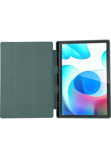 Samsung Galaxy Tab A9+ Üç Katlı Stand Pu Deri Tablet Kılıfı (Yurt Dışından)