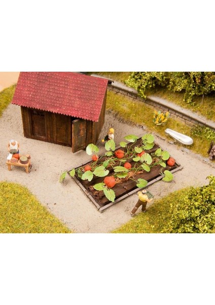 13219 Kabak Bitkisi, 8 Adet, 3x6 cm Diorama Malzemesi