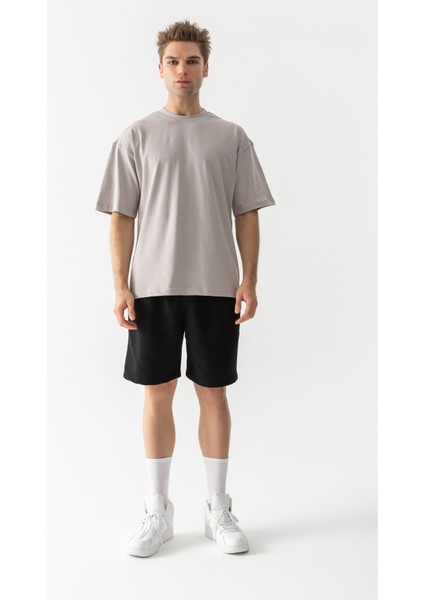 Premium Oversize Tişört Gri