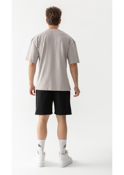 Premium Oversize Tişört Gri
