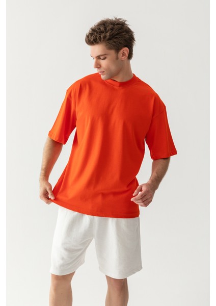 Premium Oversize Tişört Turuncu