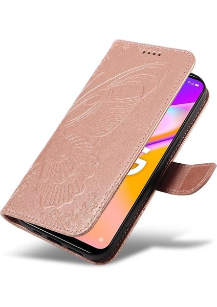 Oppo Için Flip Case A93 5G/A74 5G/A54 5g Ayrılabilir El Kayışı Kabartmalı (Yurt Dışından)