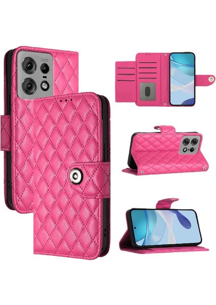 Motorola Kenar 50 Pro Cüzdan Kapak Için Kılıf Bilek Şerit Kart Tutucu Şık (Yurt Dışından)