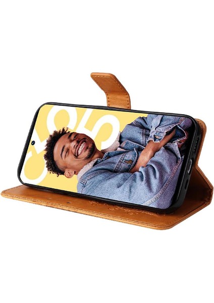 Kart Yuvası Standı Manyetik ile Realme C55 4g Flip Kickstand Için Flip Case (Yurt Dışından)