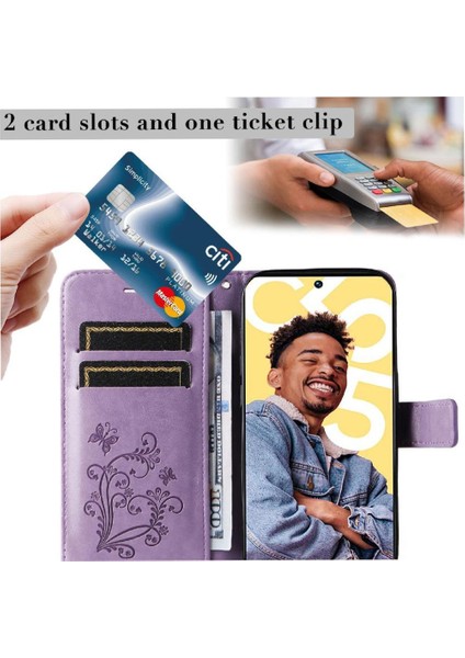 Kart Yuvası Standı Manyetik ile Realme C55 4g Flip Kickstand Için Flip Case (Yurt Dışından)