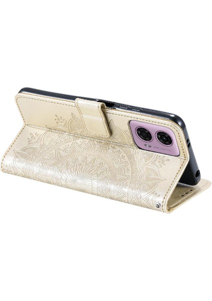 Motorola Moto G85 Pu Deri Totem Kabartma Cüzdan Kılıf Için Flip Case (Yurt Dışından) fiyatları