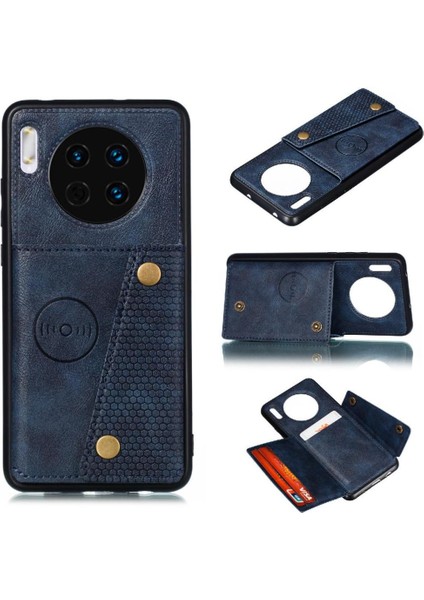 Cüzdan Kılıf Huawei Mate 30E Pro 5g Buit Demir Kart Tutucu Darbeye (Yurt Dışından)