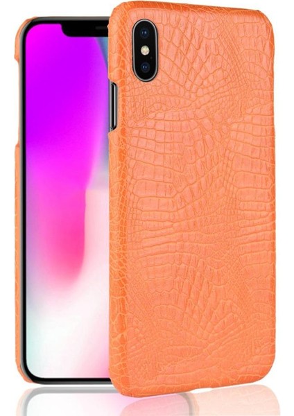 IPhone Xs Max Klasik Timsah Moda Anti Için Şık Klasik Durumda (Yurt Dışından)