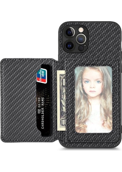 IPhone 12 Için Kılıf Pro Max Rfıd Engelleme Standı Fonksiyonu Manyetik Kart (Yurt Dışından)