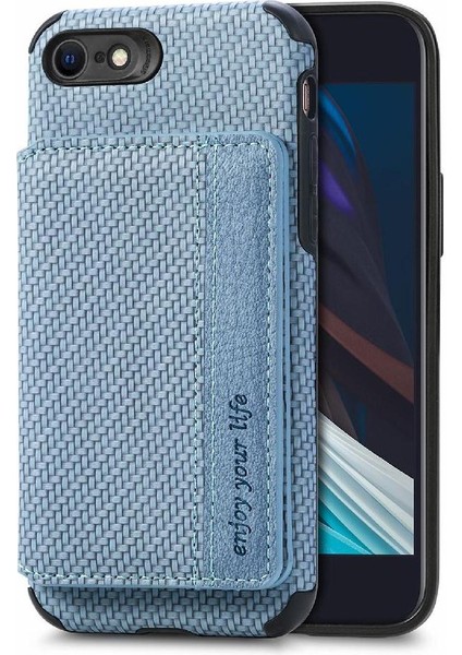 IPhone 7/8 Için Kılıf Rfıd Engelleme Standı Fonksiyonu Komple Kamera Güvenliği (Yurt Dışından)