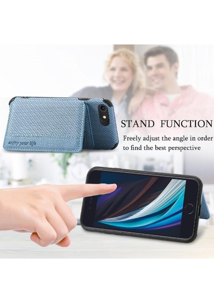 IPhone 7/8 Için Kılıf Rfıd Engelleme Standı Fonksiyonu Komple Kamera Güvenliği (Yurt Dışından)