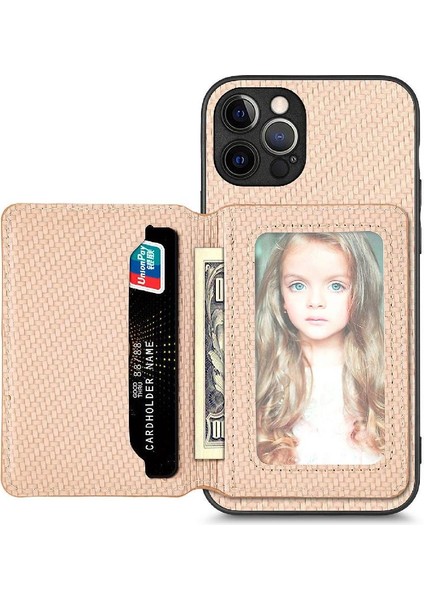 IPhone 12 Için Kılıf Pro Max Rfıd Engelleme Standı Fonksiyonu Manyetik Kart (Yurt Dışından)