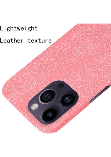 IPhone 14 Pro Uyumluluk Klasik Timsah Için Şık Klasik Kılıf (Yurt Dışından)