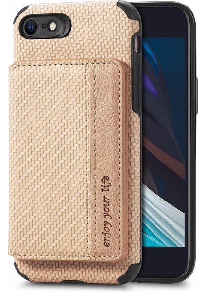 IPhone 7/8 Için Kılıf Rfıd Engelleme Standı Fonksiyonu Komple Kamera Güvenliği (Yurt Dışından)