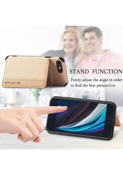 IPhone 7/8 Için Kılıf Rfıd Engelleme Standı Fonksiyonu Komple Kamera Güvenliği (Yurt Dışından)