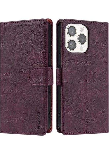 IPhone 11 Için Flip Case Pro Max Anti Kayma Manyetik Kapatma Yan Cep (Yurt Dışından)