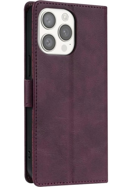 IPhone 11 Için Flip Case Pro Max Anti Kayma Manyetik Kapatma Yan Cep (Yurt Dışından)