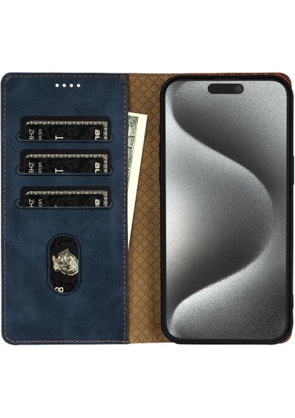 IPhone 16 Için Flip Case Pro Çift Katmanlı Koruma Anti Kayma Kart Yuvaları (Yurt Dışından)