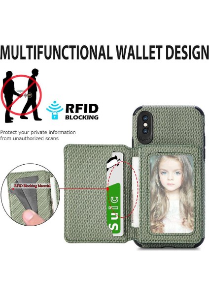 IPhone Xs Max Rfıd Engelleme Standı Fonksiyonu Manyetik Kart Tutucu (Yurt Dışından)