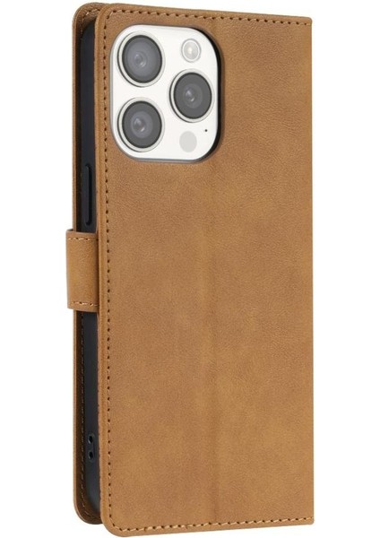 IPhone 11 Pro Için Flip Case Yan Cep Anti Kayma Kart Yuvaları Çift Katmanlı (Yurt Dışından)