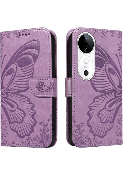 Vıvo S19 5g Için Flip Case Kredi Kartı Yuvası ile Ayrılabilir El Kayışı Yüksek (Yurt Dışından)