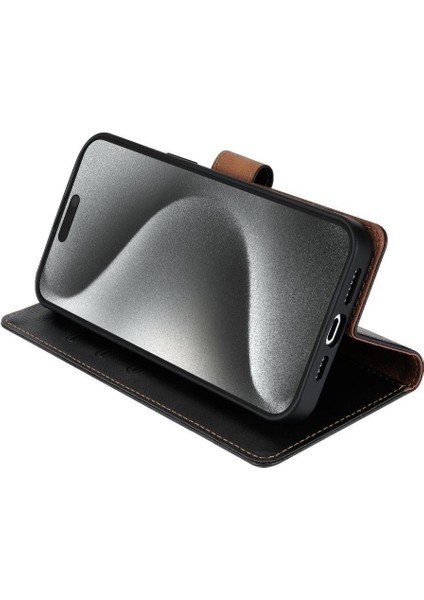 IPhone 11 Pro Için Flip Case Yan Cep Anti Kayma Kart Yuvaları Çift Katmanlı (Yurt Dışından)