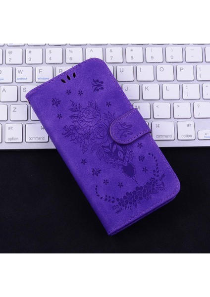 Tecno Camon 30 Pro Kabartma Gül Çiçek Kart Yuvaları Kickstand Vaka (Yurt Dışından)