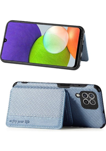 Samsung Galaxy A22 4g Için Komple Kamera Güvenlik Manyetik Kart Tutucu (Yurt Dışından)