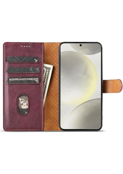 Samsung Galaxy A15 Için Flip Case 4g/5g Kart Yuvaları Yan Cep Manyetik (Yurt Dışından)