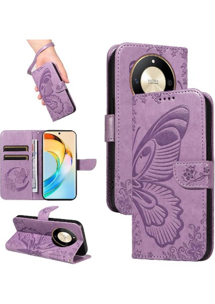 Kredi Kartı Yuvası ile Onur X9B Için Flip Case Ayrılabilir El Kayışı Yüksek (Yurt Dışından)