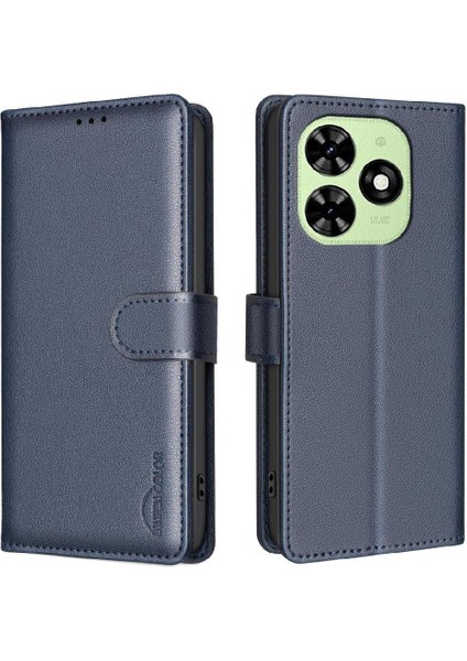 Tecno Spark Için Flip Case Go 2024 Kart Tutucu Kickstand Rfıd Engelleme Pu (Yurt Dışından)
