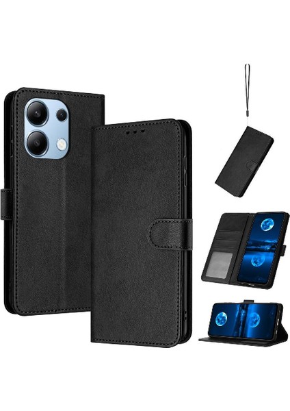 Saf ile Kart Yuvası Kickstand ile Xiaomi Redmi Not 13 4g Için Flip Case (Yurt Dışından)