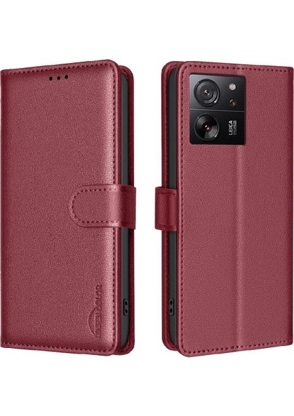 SZY Mall Xiaomi Redmi Için Flip Case K60 Ultra Pu Deri Kart Tutucu Kickstand Rfıd (Yurt Dışından)