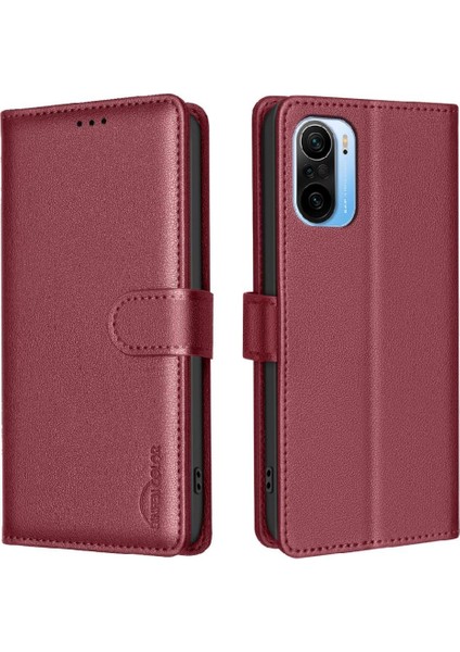 Xiaomi 11I Rfıd Engelleme Manyetik Kart Tutucu Kickstand Pu Için Flip Case (Yurt Dışından)